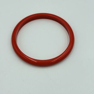 Red Translucent Acrylic Lucite Style Stackable Bangle Bracelet Retro